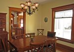 Formal dining room filled with character and charm